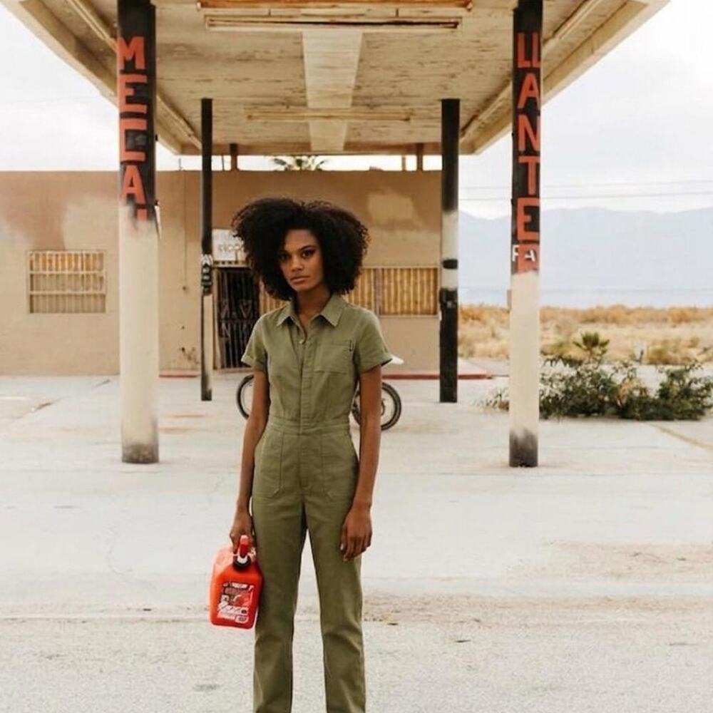 Atwyld Green Pit Crew Jumpsuit Short Sleeve M